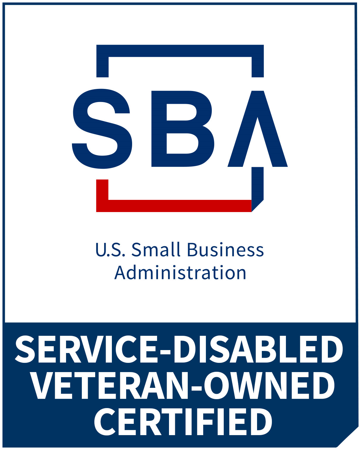 Service-Disable Veteran-Owned Certified Small Business Logo